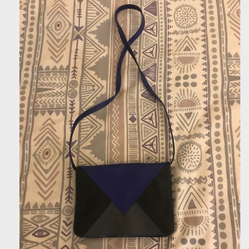 Sam Edelman Geo Leather Crossbody Purse